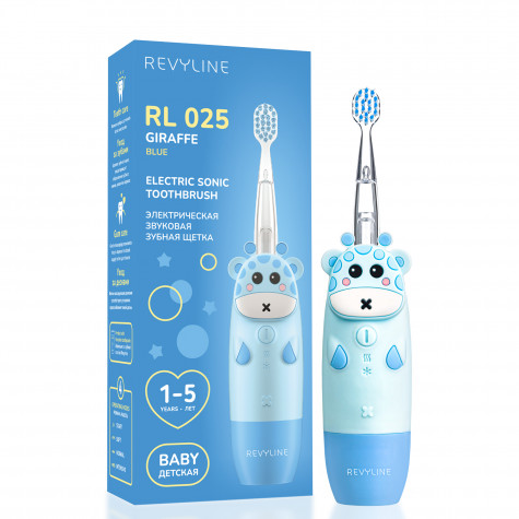 Электрическая звуковая зубная щётка Revyline RL 025 Baby, Blue