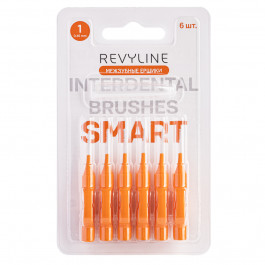 Ершики межзубные Revyline Smart, размер 1 (0,45 мм) оранжевые, 6 шт.